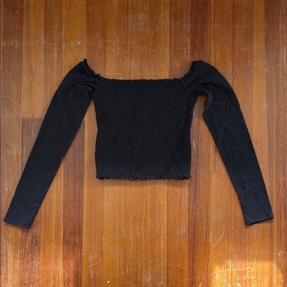 Hollister Smocked Off-the-Shoulder Top